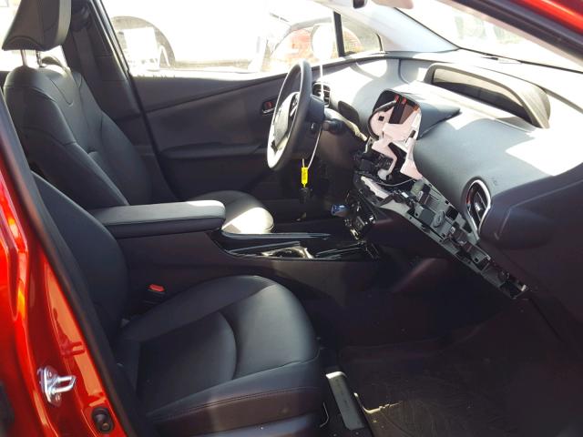 JTDKARFPXH3061218 - 2017 TOYOTA PRIUS PRIM 红色 照片 5