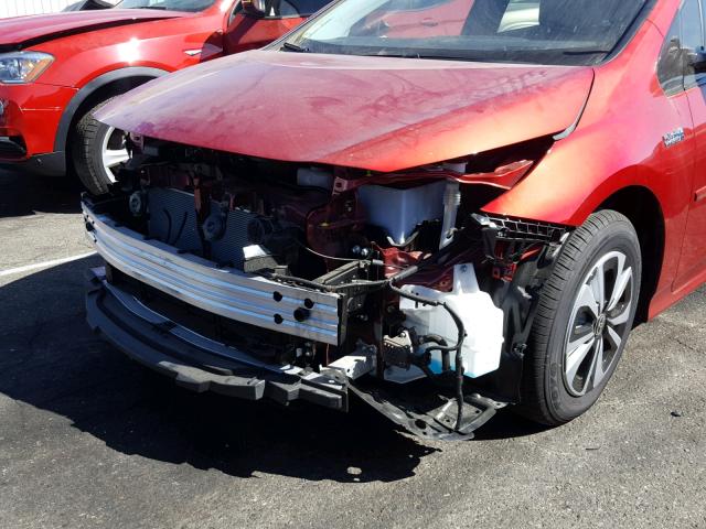 JTDKARFPXH3061218 - 2017 TOYOTA PRIUS PRIM 红色 照片 9