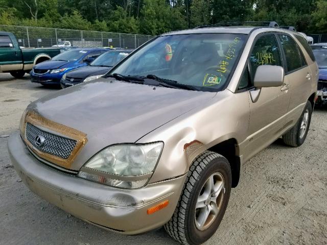 JTJHF10U220269837 - 2002 LEXUS RX 300 BROWN photo 2