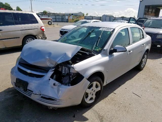 1G1AL58F987312590 - 2008 CHEVROLET COBALT LT SILVER photo 2