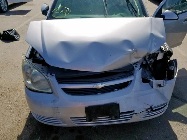 1G1AL58F987312590 - 2008 CHEVROLET COBALT LT SILVER photo 7