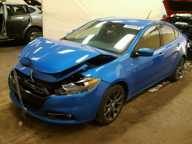 1C3CDFBB5GD564785 - 2016 DODGE DART SXT BLUE photo 2