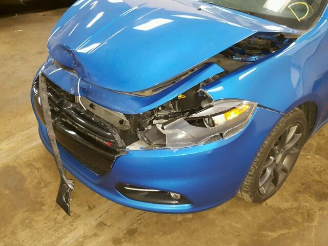 1C3CDFBB5GD564785 - 2016 DODGE DART SXT BLUE photo 9