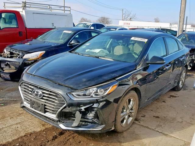 5NPE34AF5JH638238 - 2018 HYUNDAI SONATA SPO BLACK photo 2