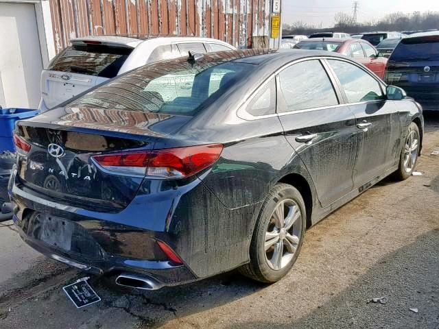 5NPE34AF5JH638238 - 2018 HYUNDAI SONATA SPO BLACK photo 4