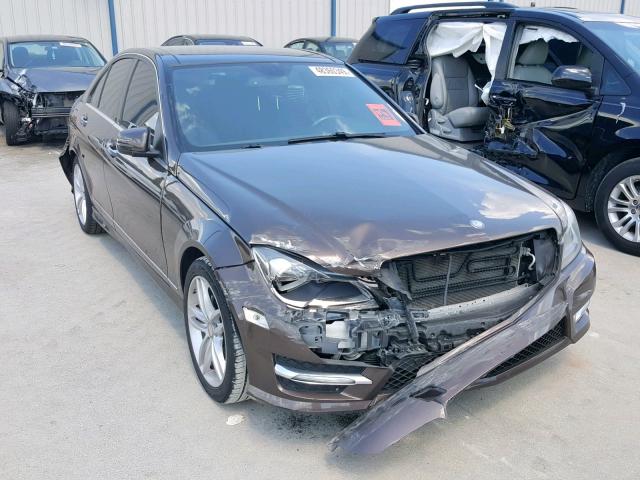 WDDGF4HB3EA954940 - 2014 MERCEDES-BENZ C 250 BROWN photo 1