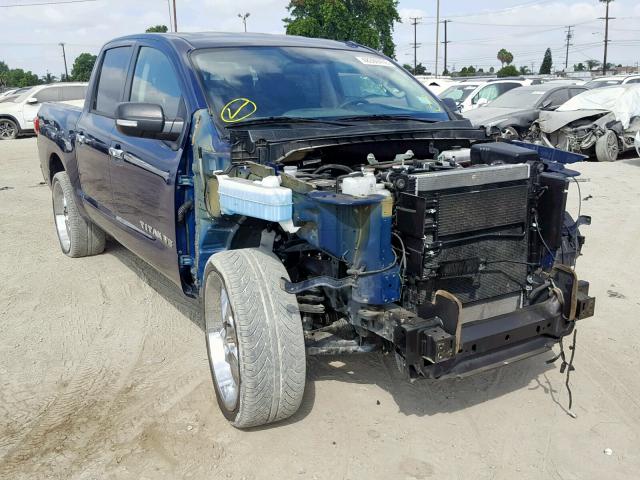 1N6AA1EJ5JN501380 - 2018 NISSAN TITAN S BLUE photo 1