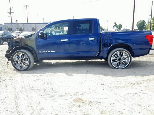 1N6AA1EJ5JN501380 - 2018 NISSAN TITAN S BLUE photo 9