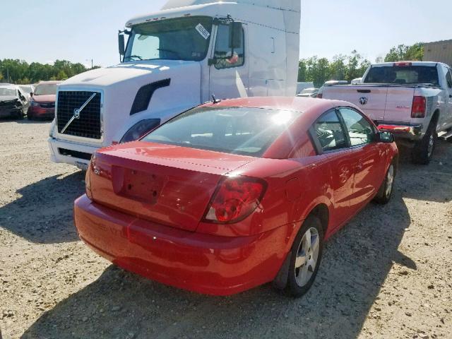 1G8AW15F16Z137307 - 2006 SATURN ION LEVEL RED photo 4