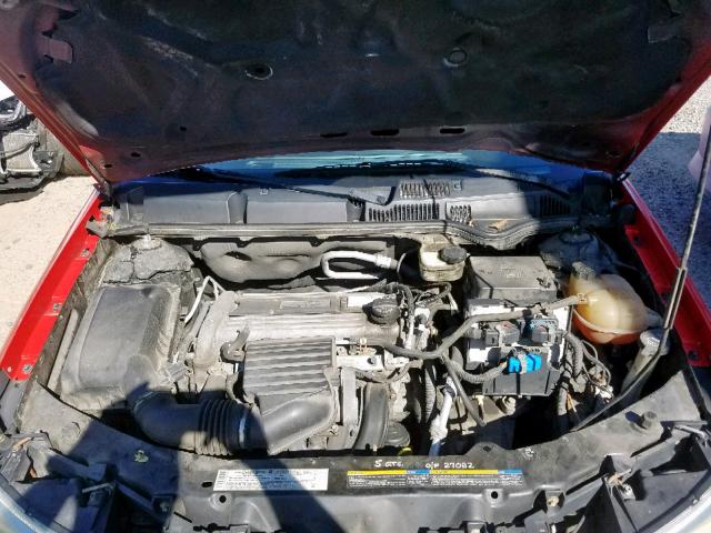 1G8AW15F16Z137307 - 2006 SATURN ION LEVEL RED photo 7