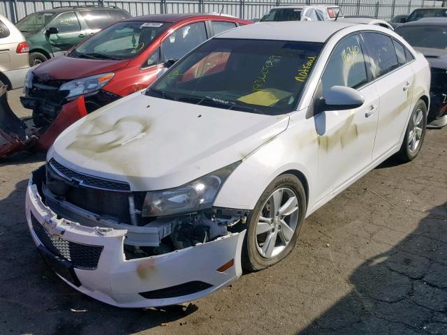 1G1P75SZ0E7436406 - 2014 CHEVROLET CRUZE WHITE photo 2