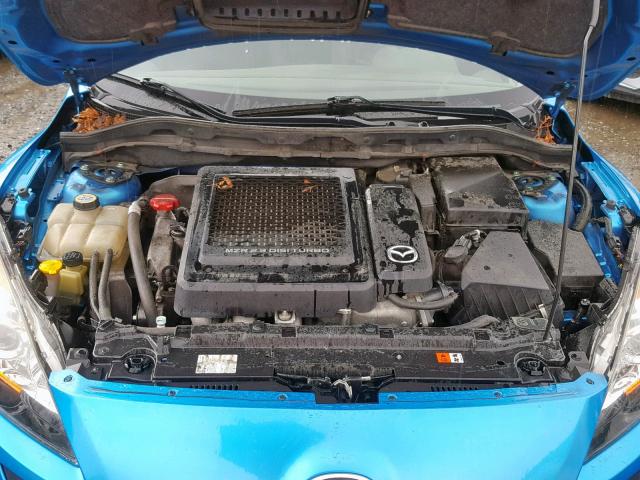 JM1BL1H48A1254497 - 2010 MAZDA SPEED 3 BLUE photo 7