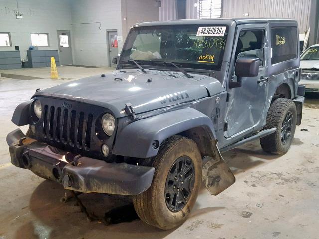 1C4AJWAG7FL774057 - 2015 JEEP WRANGLER S GRAY photo 2