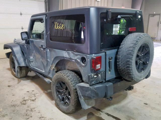 1C4AJWAG7FL774057 - 2015 JEEP WRANGLER S GRAY photo 3