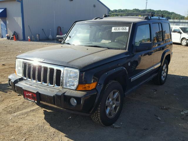 1J8HG58N16C179158 - 2006 JEEP COMMANDER BLACK photo 2