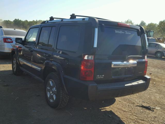 1J8HG58N16C179158 - 2006 JEEP COMMANDER BLACK photo 3