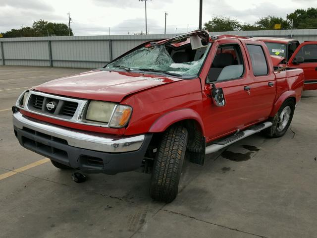 1N6ED27TXYC423620 - 2000 NISSAN FRONTIER C RED photo 2