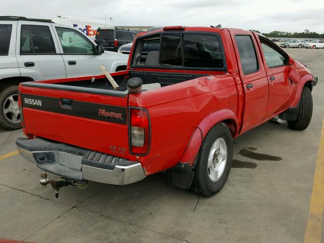 1N6ED27TXYC423620 - 2000 NISSAN FRONTIER C RED photo 4