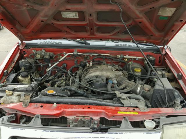 1N6ED27TXYC423620 - 2000 NISSAN FRONTIER C RED photo 7