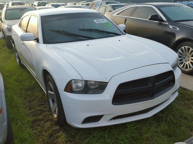 2C3CDXAT8DH734572 - 2013 DODGE CHARGER PO WHITE photo 1