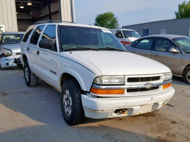 1GNDT13X43K125901 - 2003 CHEVROLET BLAZER WHITE photo 1