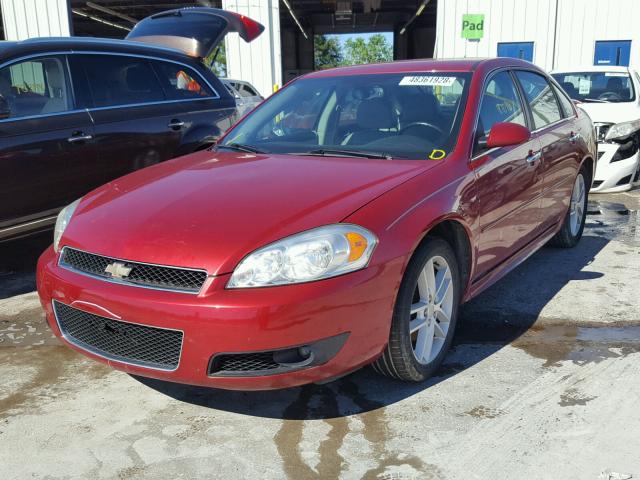 2G1WC5E31E1184869 - 2014 CHEVROLET IMPALA LIM BURGUNDY photo 2