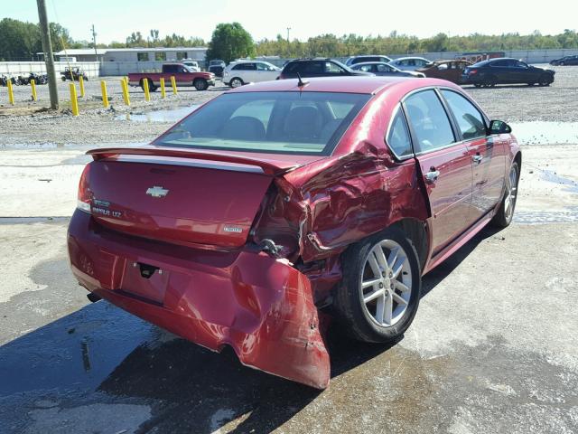 2G1WC5E31E1184869 - 2014 CHEVROLET IMPALA LIM BURGUNDY photo 4