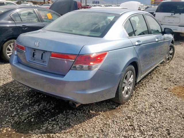 1HGCP2F49CA011691 - 2012 HONDA ACCORD LXP BLUE photo 4