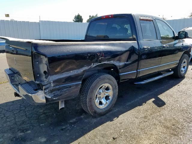 1D7HA18N45S357866 - 2005 DODGE RAM 1500 S BLACK photo 4