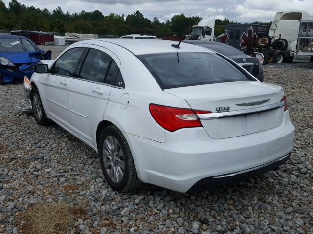 1C3CCBAB5CN201839 - 2012 CHRYSLER 200 LX WHITE photo 3