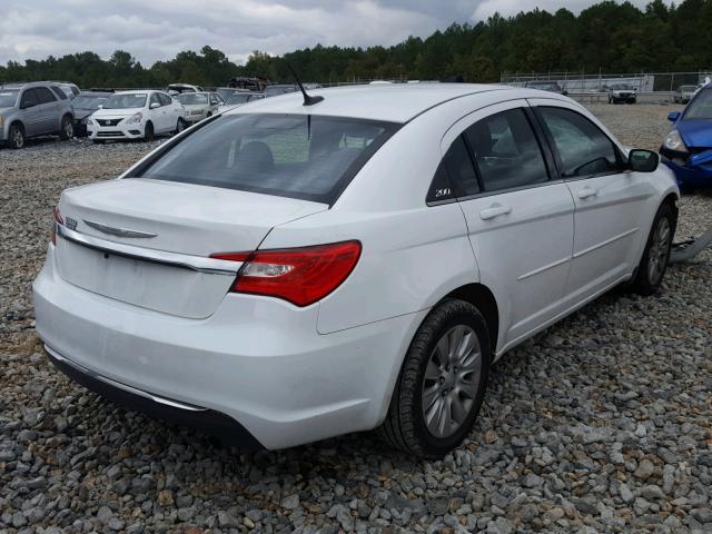 1C3CCBAB5CN201839 - 2012 CHRYSLER 200 LX WHITE photo 4