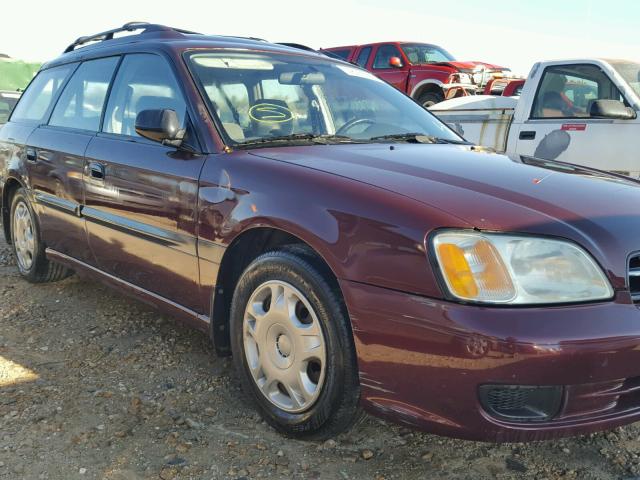 4S3BH635516307531 - 2001 SUBARU LEGACY L BURGUNDY photo 9