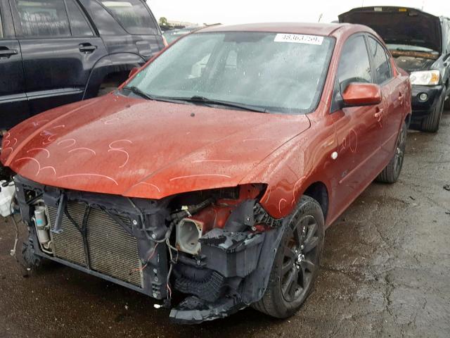 JM1BK323681138398 - 2008 MAZDA 3 S RED photo 2