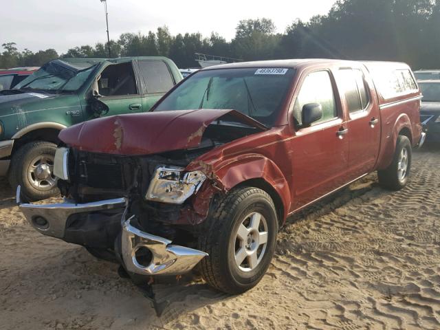 1N6AD09U57C405064 - 2007 NISSAN FRONTIER C RED photo 2