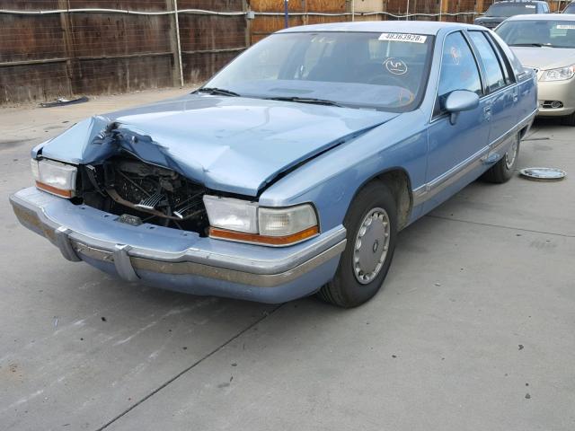 1G4BN5379NR414926 - 1992 BUICK ROADMASTER BLUE photo 2