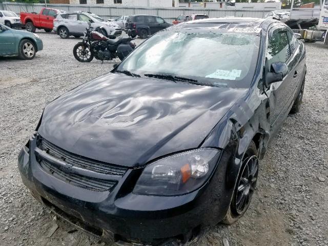 1G1AL18F487180301 - 2008 CHEVROLET COBALT LT BLACK photo 2