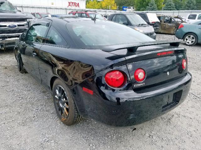 1G1AL18F487180301 - 2008 CHEVROLET COBALT LT BLACK photo 3