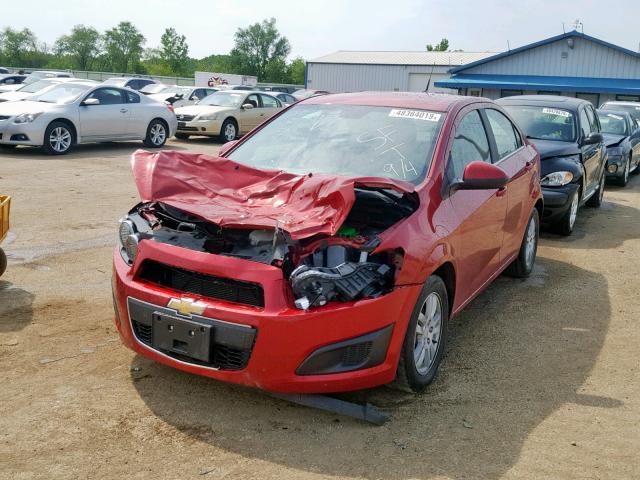 1G1JC5SH6C4119950 - 2012 CHEVROLET SONIC LT RED photo 2