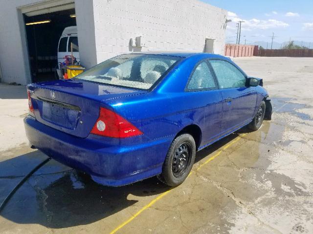 1HGEM21144L061497 - 2004 HONDA CIVIC DX V BLUE photo 4