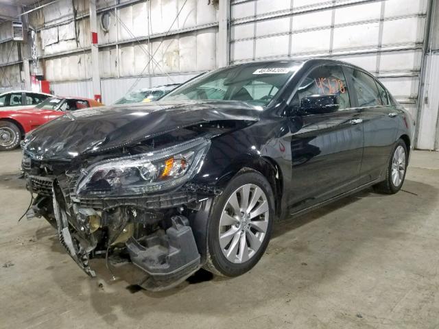 1HGCR2F86DA266734 - 2013 HONDA ACCORD EXL BLACK photo 2