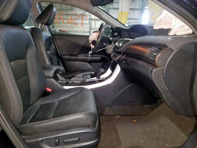 1HGCR2F86DA266734 - 2013 HONDA ACCORD EXL BLACK photo 5