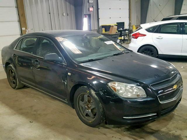 1G1ZH57BX8F215519 - 2008 CHEVROLET MALIBU 1LT BLACK photo 1