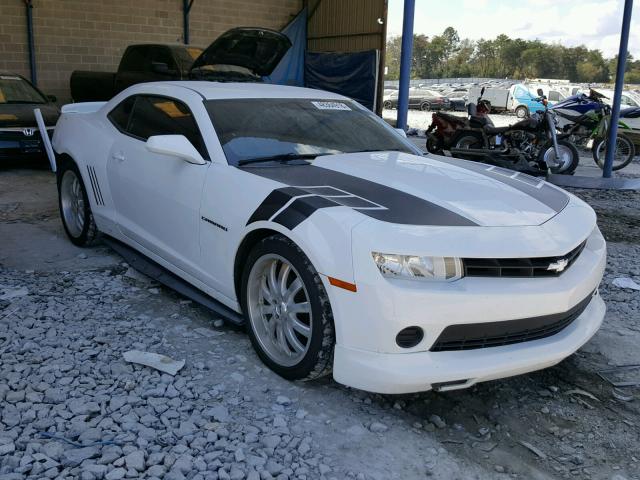 2G1FA1E37E9196962 - 2014 CHEVROLET CAMARO LS WHITE photo 1