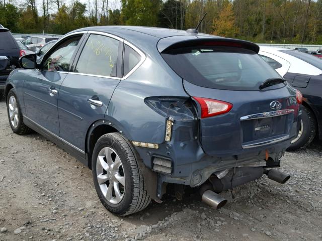 JNKAJ09F98M355812 - 2008 INFINITI EX35 BASE BLUE photo 3