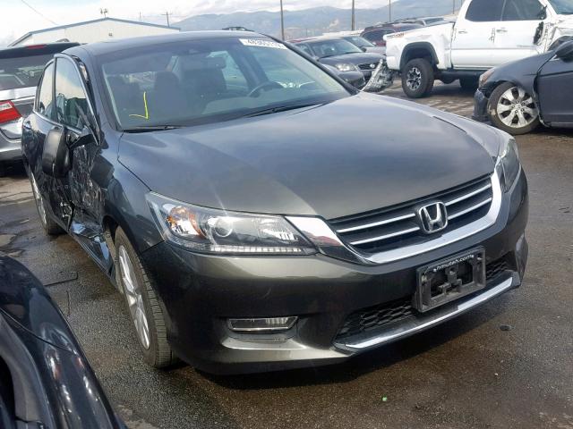 1HGCR2F8XDA109711 - 2013 HONDA ACCORD EXL GRAY photo 1