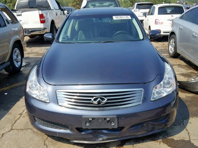 JNKCV61E59M012824 - 2009 INFINITI G37 BASE BLUE photo 9