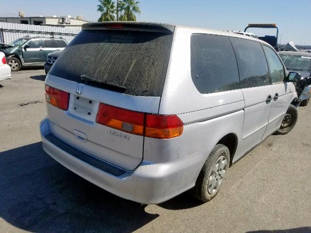 5FNRL185X4B065496 - 2004 HONDA ODYSSEY LX SILVER photo 4