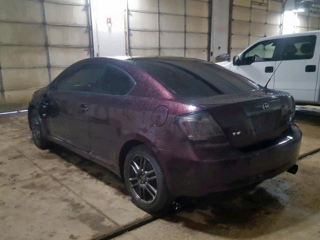 JTKDE167690289579 - 2009 TOYOTA SCION TC იასამნისფერი ფოტო 3