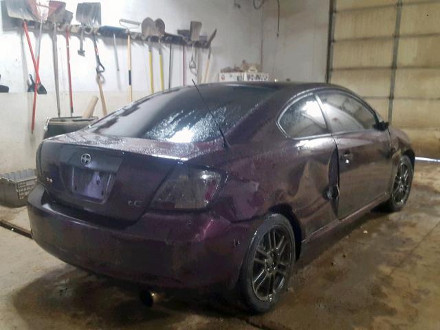 JTKDE167690289579 - 2009 TOYOTA SCION TC იასამნისფერი ფოტო 4