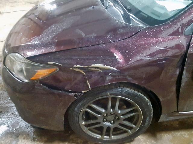 JTKDE167690289579 - 2009 TOYOTA SCION TC იასამნისფერი ფოტო 9